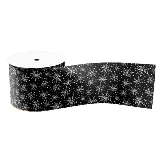 Ruban Gros-grain Halloween Webs Grosgrain Ribbon (Bobine)