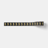 Ruban Gros-grain Hippocampe Polygonal Or (Devant)