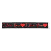Ruban Gros-grain I Love You Red Valentine's Grosgrain Ribbon (Devant)