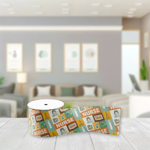 Ruban Gros-grain Infirmière professionnelle Iconique Conçu