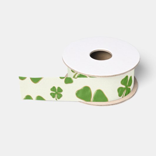 Ruban Gros-grain Irish Charm Whimsical St Patrick's Day (Bobine)