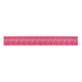 Ruban Gros-grain Jacobean Flower Damask, Fuchsia et rose clair (Devant)