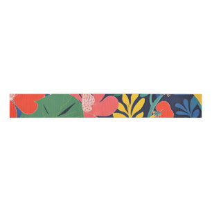 Ruban Gros-grain Jardin tropical Expressionnisme moderne Oeuvre d'a