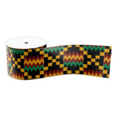 Ruban Gros-grain Jaune, Vert, Rouge, Noir Kente (Bobine)