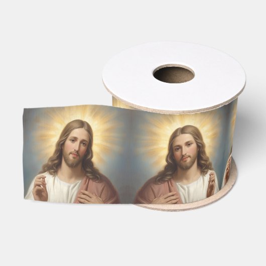 Ruban Gros-grain Jésus - Occasions religieuses (Bobine)
