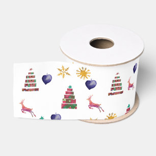 Ruban Gros-grain Joie d'hiver