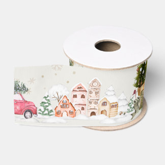 Ruban Gros-grain Jolie Étincelle de Noël