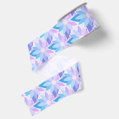 Ruban Gros-grain Jolie Fleur violette Bleue (Dos)