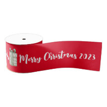 Joyeux Noël Rouge enveloppement cadeau personnalis