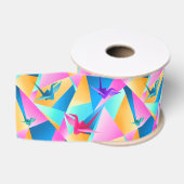 Ruban Gros-grain Kaléidoscope d'origami (Bobine)