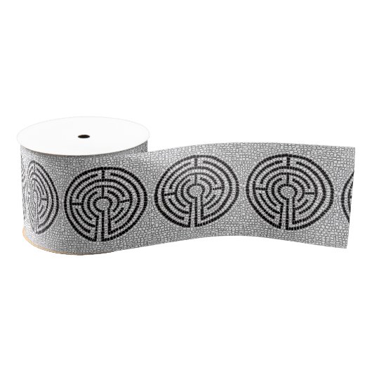 Ruban Gros-grain LABYRINTH VII 3" Large Grosgrain Ribbon (Bobine)
