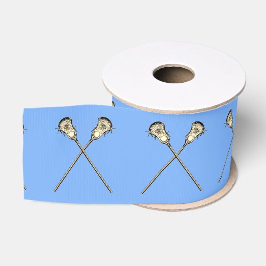 Ruban Gros-grain Lacrosse bleu clair (Bobine)