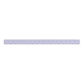 Ruban Gros-grain Lavender & White Floral Lattice Pattern (Devant)