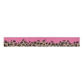 Ruban Gros-grain Leopard et Hot Pink (Devant)