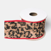 Ruban Gros-grain Leopard - imprimé tacheté animal (Bobine)