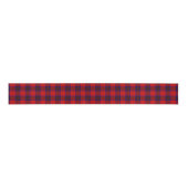 Ruban Gros-grain Leslie tartan rouge bleu violet plaid (Devant)
