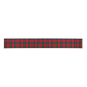 Ruban Gros-grain Lindsay tartan rouge vert plaid (Devant)