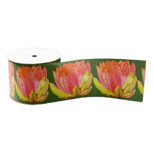 Ruban Gros-grain Lotus rose
