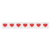 Ruban Gros-grain Love Heart Red Valentine's Grosgrain Ribbon (Devant)