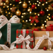 Ruban Gros-grain Love to U white and red