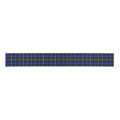 Ruban Gros-grain Macneil de Barra tartan bleu vert plaid (Devant)