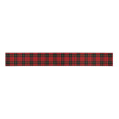 Ruban Gros-grain MacQueen Tartan rouge et noir plaid (Devant)