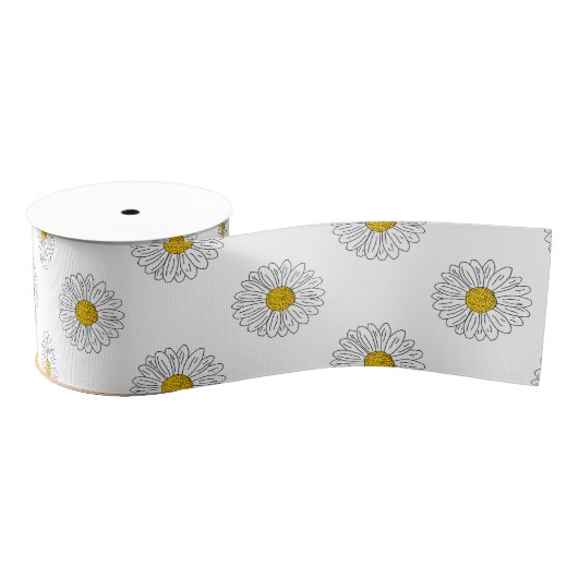 Ruban Gros-grain Main Fleur marguerite (Bobine)