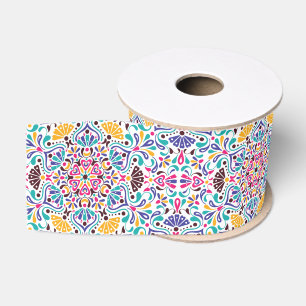 Ruban Gros-grain Mariage arc-en-ciel de style fiesta mexicain vibra