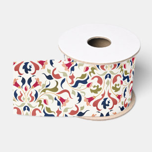 Ruban Gros-grain Mariage de Luxe Artistique Botanique Floral Paisle