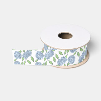 Ruban Gros-grain Mariage Hydrangea Heureuse Quelque Chose de Bleu