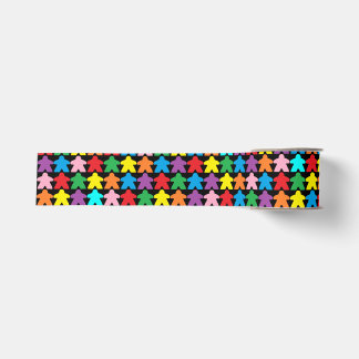 Ruban Gros-grain Meeples multicolores