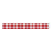 Ruban Gros-grain Menzies tartan rouge blanc plaid (Devant)