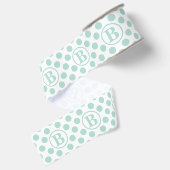 Ruban Gros-grain Mignons points de menthe pour enfants (Dos)