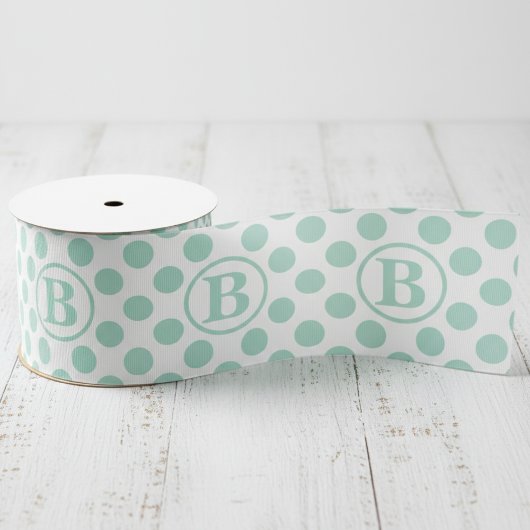 Ruban Gros-grain Mignons points de menthe pour enfants