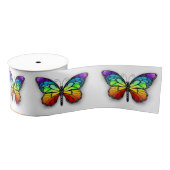 Ruban Gros-grain Monarque papillon arc-en-ciel (Bobine)