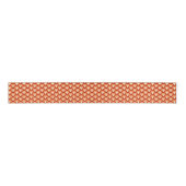 Ruban Gros-grain Motif à vagues Art déco - mandarine orange (Devant)
