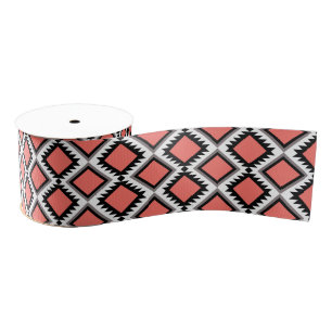 Ruban Gros-grain Motif Aztec