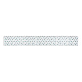 Ruban Gros-grain Motif Blue Cherry (Devant)