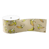 Ruban Gros-grain Motif de banane (Bobine)
