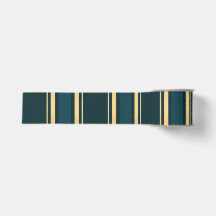 Motif de papier cadeau rayé bleu vert or de luxe