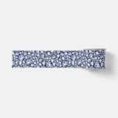 Ruban Gros-grain Motif en diamant bleu (Devant)