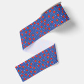 Ruban Gros-grain Motif fraise avec points (Dos)