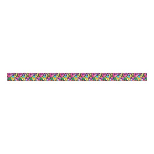 Ruban Gros-grain Motif Gay pride de Neon (Devant)