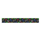 Ruban Gros-grain Motif graphique de jeu vidéo rétro 8 bits (Devant)