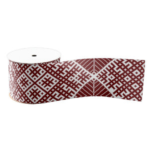 Ruban Gros-grain Motif letton de conception de motif de ceinture de