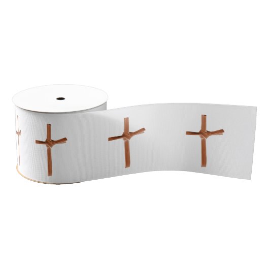Ruban Gros-grain Motif Palm Cross (Bobine)