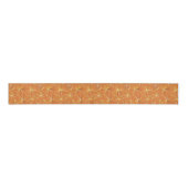 Ruban Gros-grain Motif Spoutnik du milieu du siècle, Terracotta (Devant)