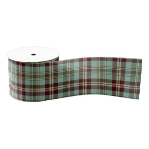 Ruban Gros-grain Motif tartan russe plaid Noël