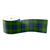 Ruban Gros-grain Muir Moore écossais vert bleu plaid (Bobine)