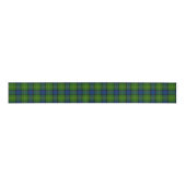 Ruban Gros-grain Muir Moore écossais vert bleu plaid (Devant)